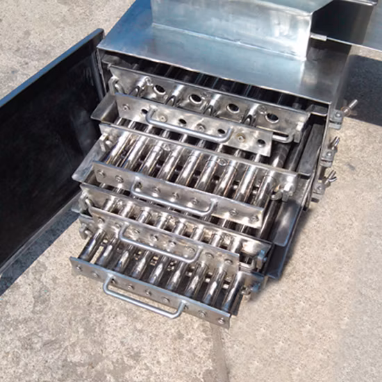 Two Layers Easy Clean Drawer Magnets for Dry Powder on-Site Automatic Unloading Box Grille