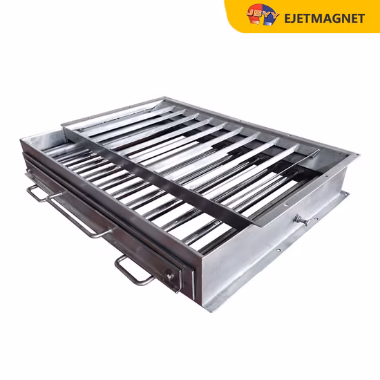 Two Layers Easy Clean Drawer Magnets for Dry Powder on-Site Automatic Unloading Box Grille
