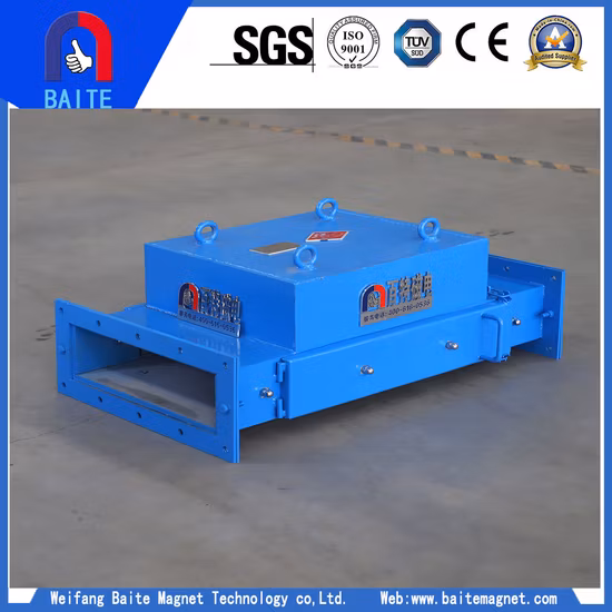 Dump Type Tube Magnetic Separator, Pipeline Type Self Dumping Iron Remover, Iron Ore Electromagnetic Separator