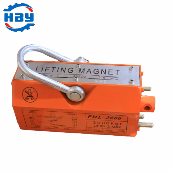 400kg/880lbs Portable Lifting Magnet for Steel Plate
